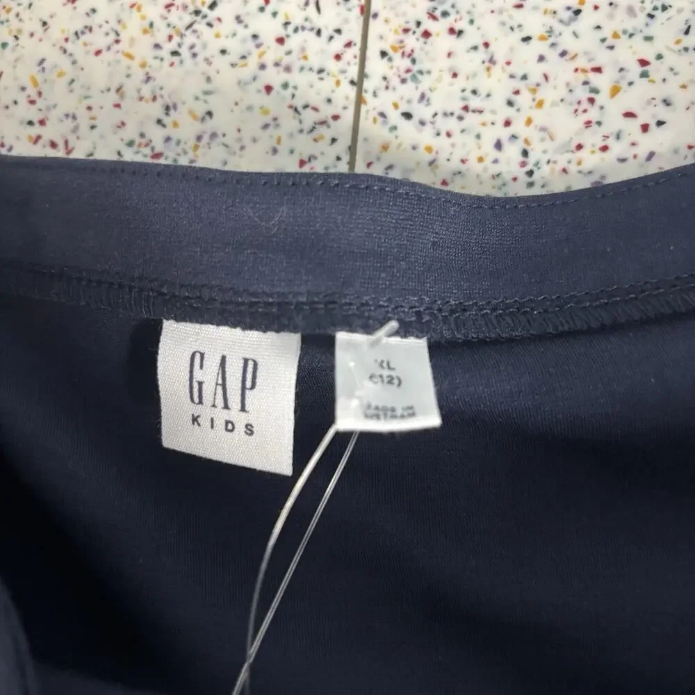 NWT GAP Kids XL Navy Blue Short Skirt Uniform Church Easter 12 New Pleated